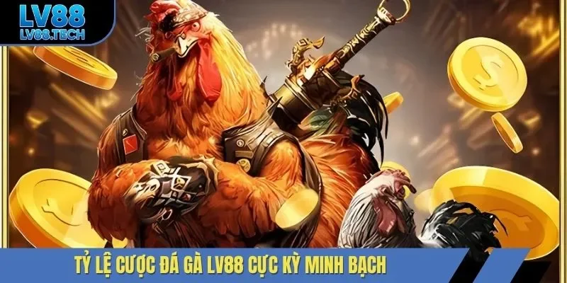 Tỷ lệ cược đá gà LV88 cực kỳ minh bạch