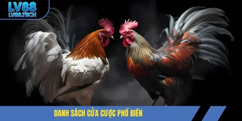 Danh sách cửa cược phổ biến